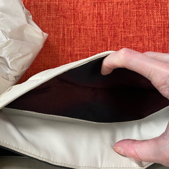 VTG Jay Herbert New York Quilted Leather Purse Bag Chain Strap Flap Made in USA - Picture 15 of 15